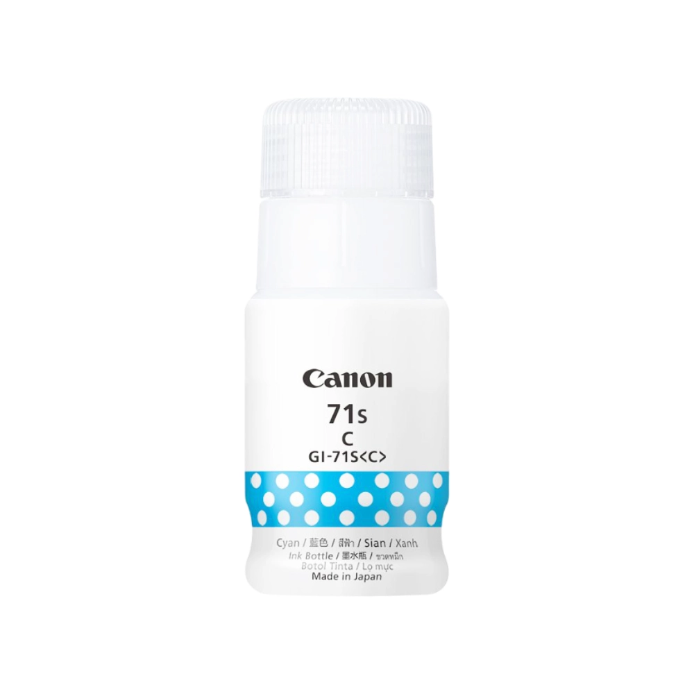 Canon 71S Cyan Inkjet Ink Bottle Small 40ml view 2